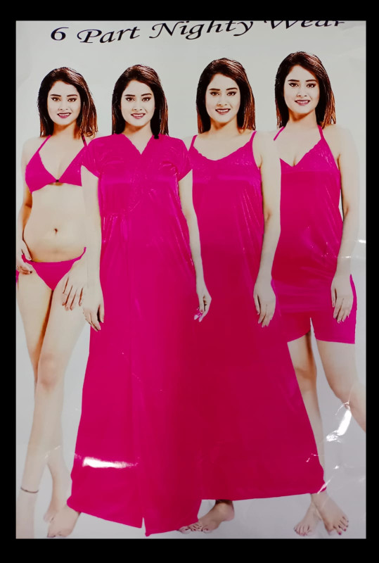 ৬ পিস প্রিমিয়াম নাইট ওয়্যার সেট ।