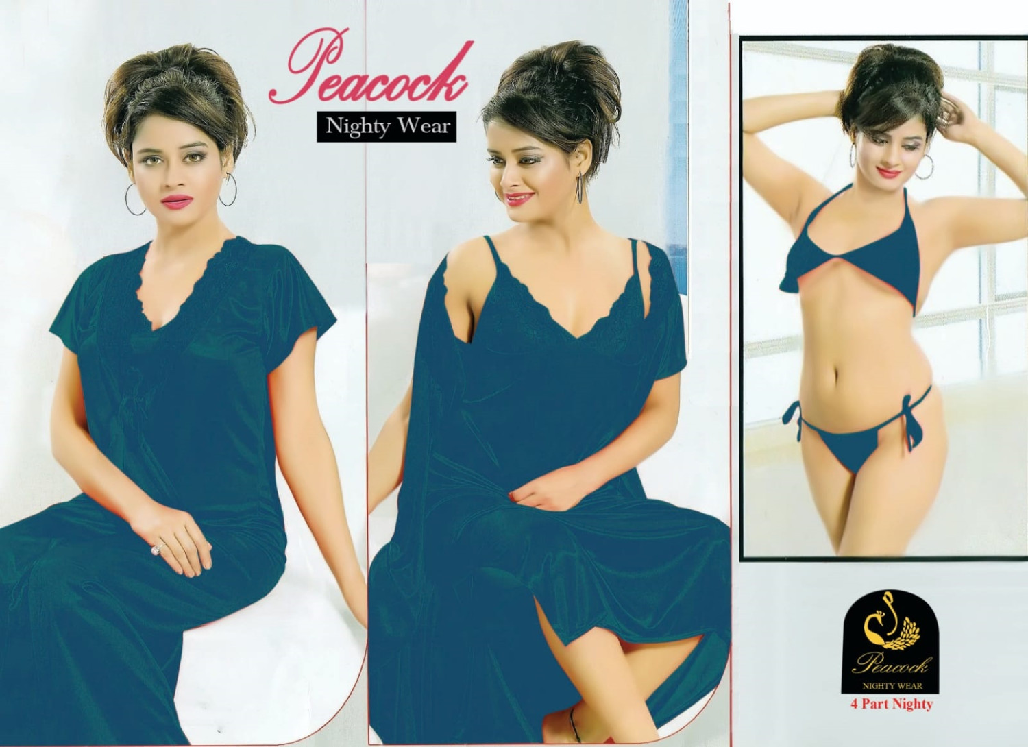 ৪ পিস প্রিমিয়াম নাইট ওয়্যার সেট ।