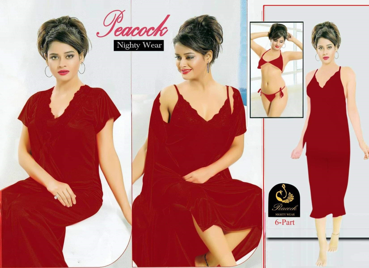 ৪ পিস প্রিমিয়াম নাইট ওয়্যার সেট ।