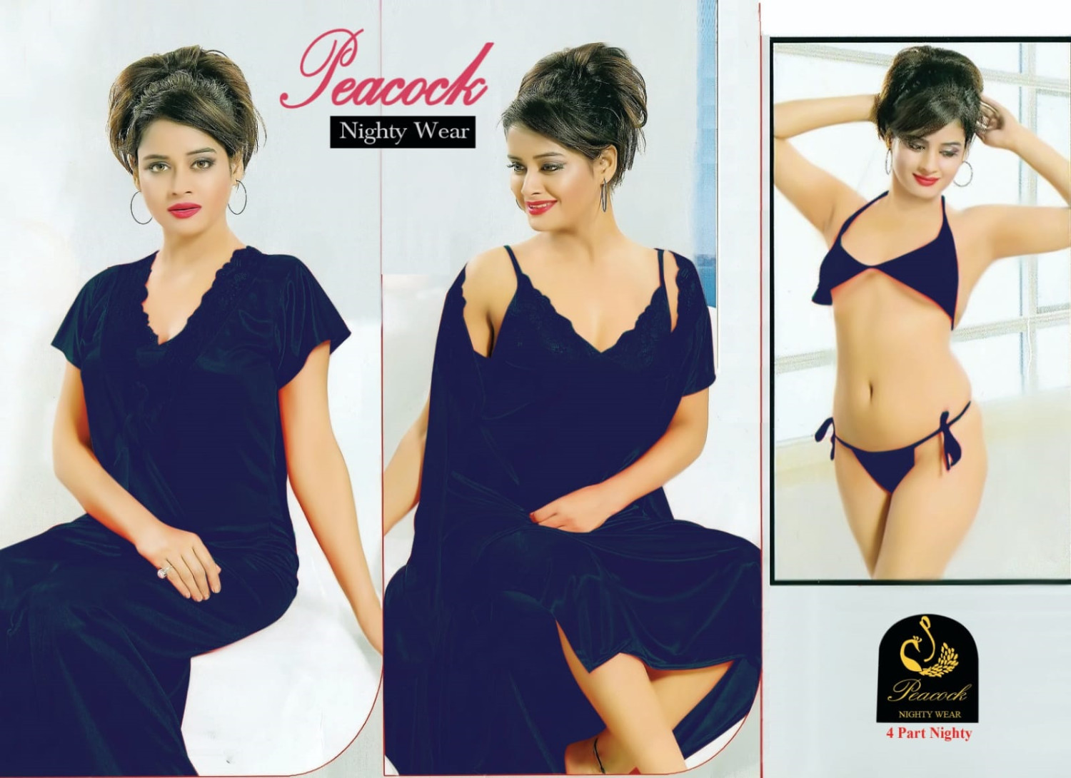 ৪ পিস প্রিমিয়াম নাইট ওয়্যার সেট ।